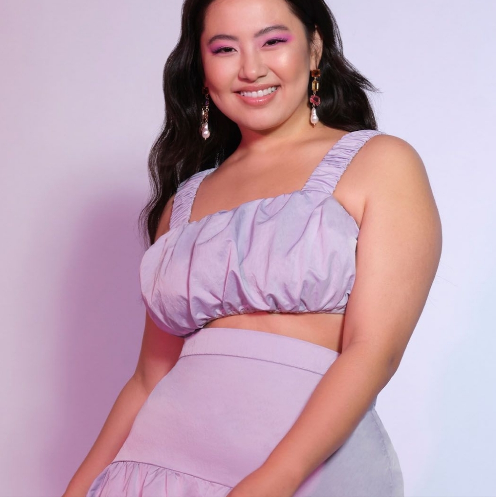 Eloquii Scrunched Bustier Top